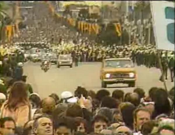 Visita do papa em Curitiba, em julho de 1980. Foto: curitibaantiga.com