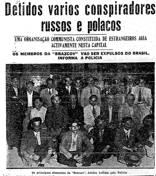 Matéria em destaque na capa d'O Globo de 27 de novembro de 1935.