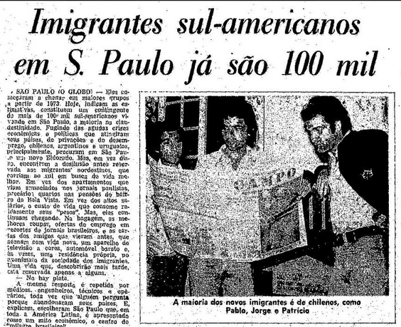 Trecho da edição do jornal O Globo de 26 de fevereiro de 1978.