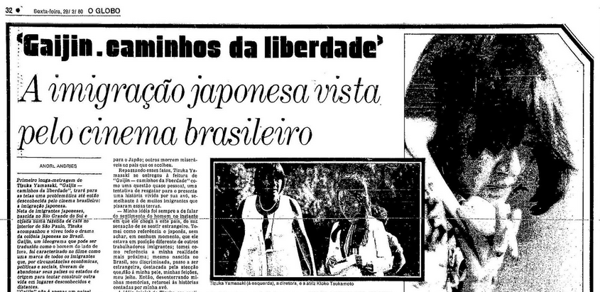 Matéria no caderno de Cultura do jornal O Globo de 29 de fevereiro de 1980