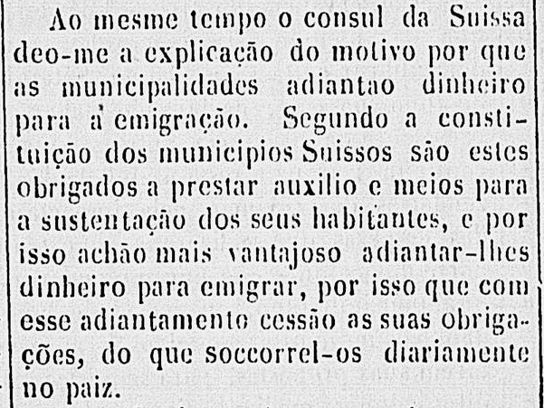 Trecho da edição de 13 de fevereiro de 1857 do Correio Paulistano.