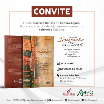 CONVITE: Lançamento dos dois volumes do livro “Dois séculos de imigração no Brasil” no Rio de Janeiro – 18 de junho, 17h30