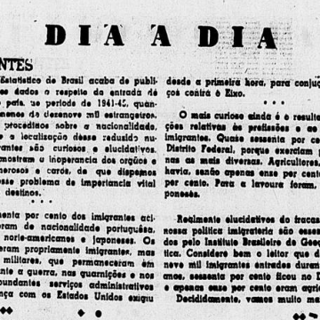 Trecho da edição de 29 de junho de 1948 do jornal Diário da Noite
