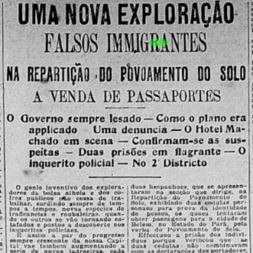 Trecho do Jornal do Brasil, edição de 26 de junho de 1908