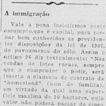 Trecho de editorial do Jornal do Brasil de 3 de janeiro de 1922