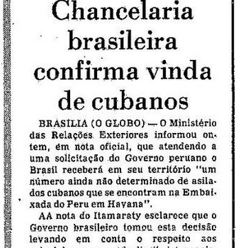 Edição de 13 de abril de 1980 do jornal O Globo