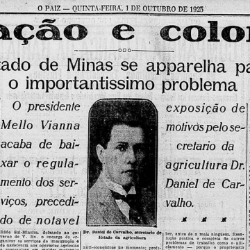 Trecho do jornal 'O Paiz' de 1. de outubro de 1925.